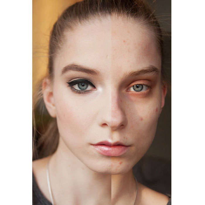 Women Post Selfies With Half-Made-Up Faces To Fight Makeup Shaming