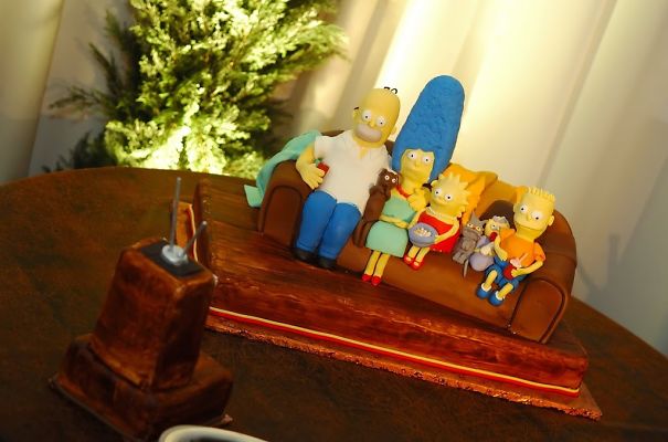 My Simpsons Groom's Cake