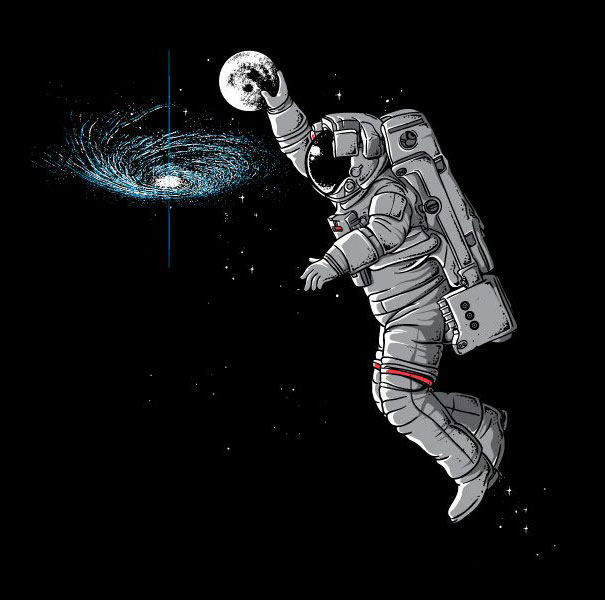 This Is How I Imagine Our Moon's Adventures In Space