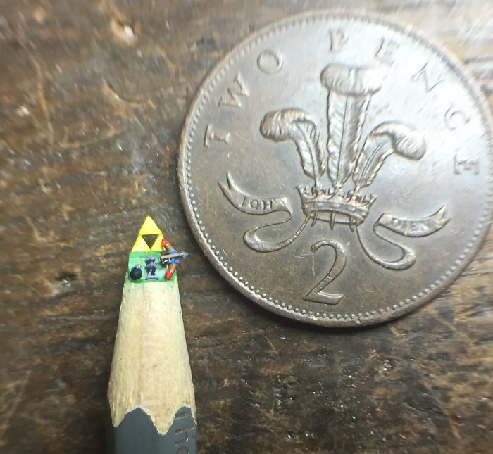 I Carve Little Sculptures Into The Tips Of Pencils
