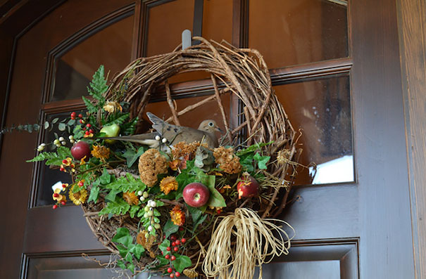 Dove Nest On A Wreath