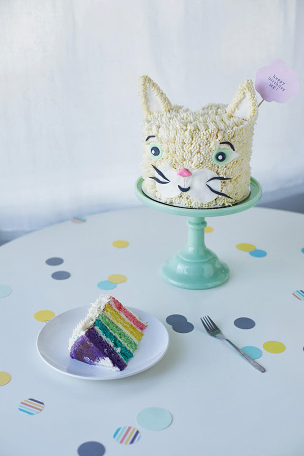 Rainbow Cat Birthday Cake