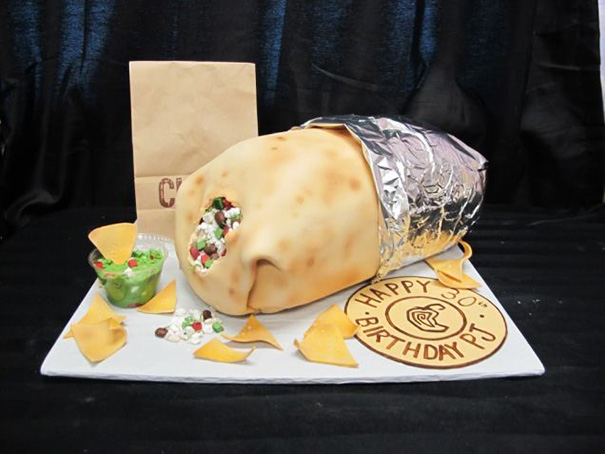 Chipotle Burrito Cake