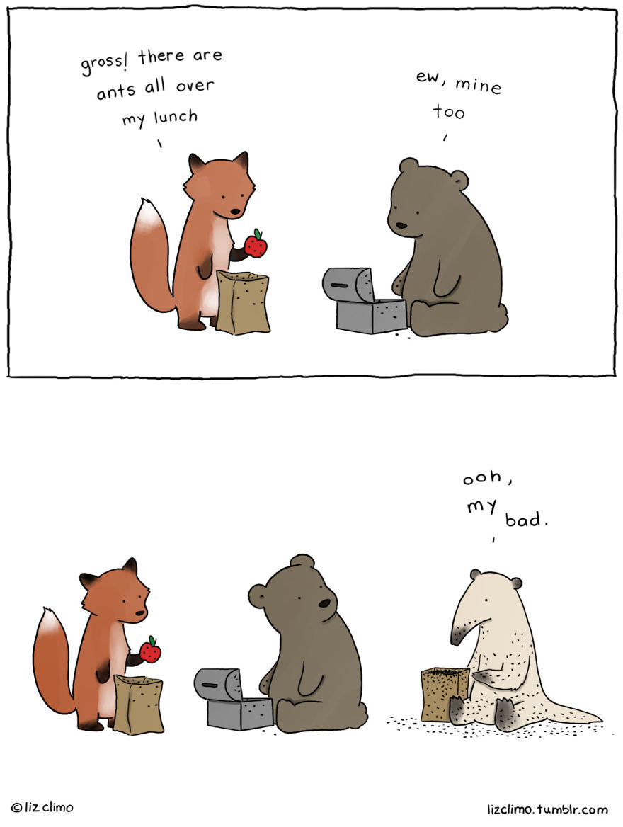 Awkward Everyday Lives Of Animals By Simpsons Illustrator Liz Climo