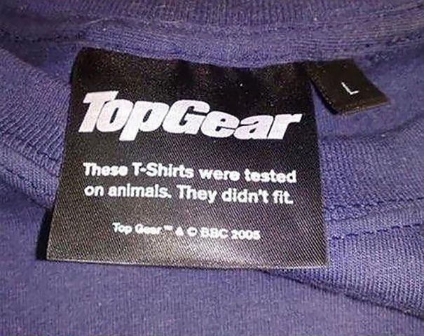 These Shirts Were Tested On Animals. They Didn't Fit