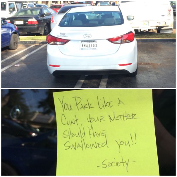 Looks Like Society Doesn't Like Double Parking