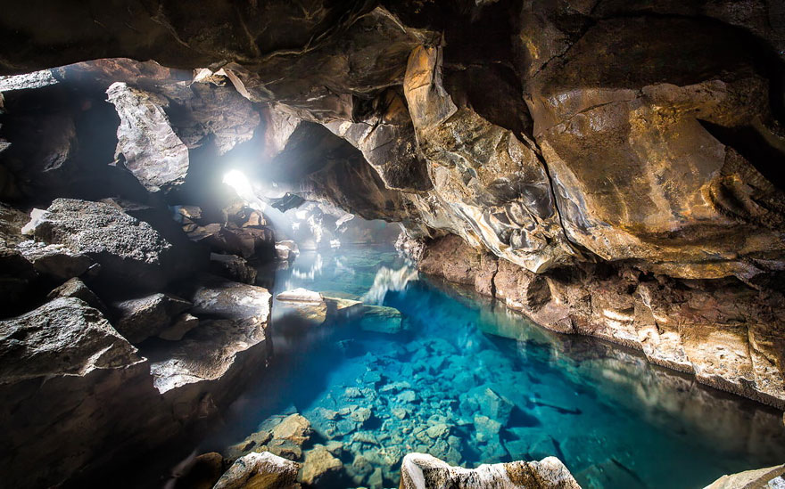 Thermal Spring Or "Jon And Ygritte's Love Nest": Grjótagjá Cave, Iceland