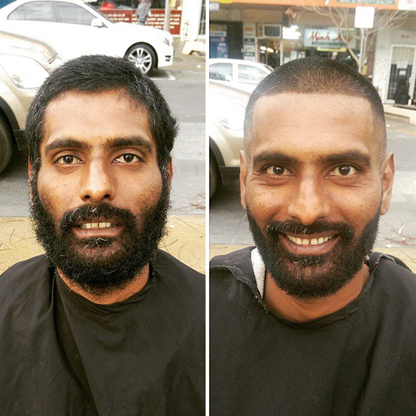Badass Barber Gives Free Haircuts To Homeless While Battling His Own  Addiction | Bored Panda