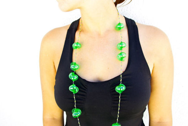 Pet Plastic Bottles Turned Into Unique Pieces Of Upcycled Jewellery By Mandarinacrafts