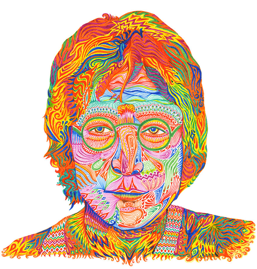 Intricate Illustrations Of Inspirational Icons