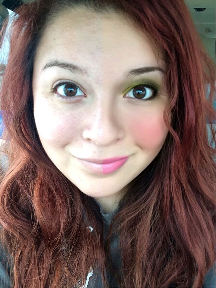 Women Post Selfies With Half-Made-Up Faces To Fight Makeup Shaming