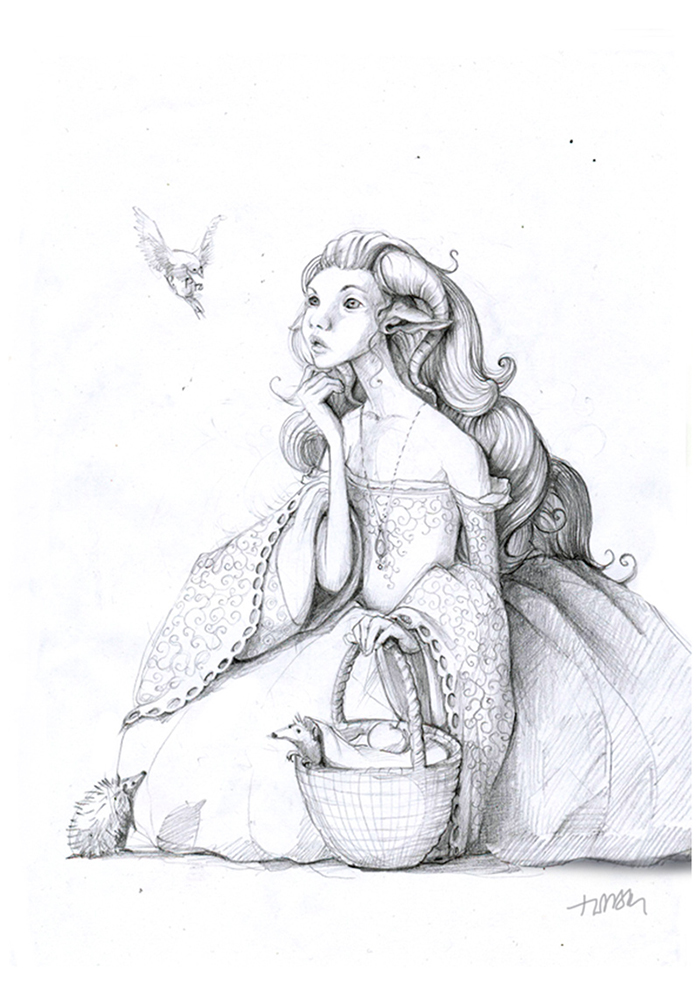 pencil-ink-drawings-old-winter-fairy-tales-adamova-marina8