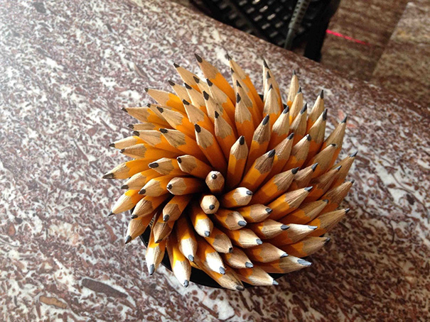 This Bundle Of Pencils At A Library