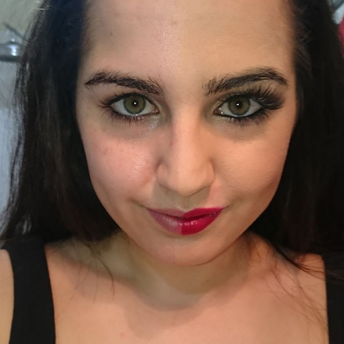 Women Post Selfies With Half-Made-Up Faces To Fight Makeup Shaming