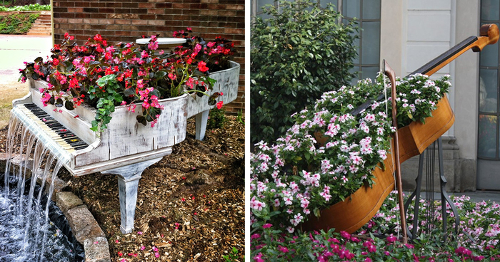 29 Ways To Recycle Your Old Furniture Into A Fairytale Garden