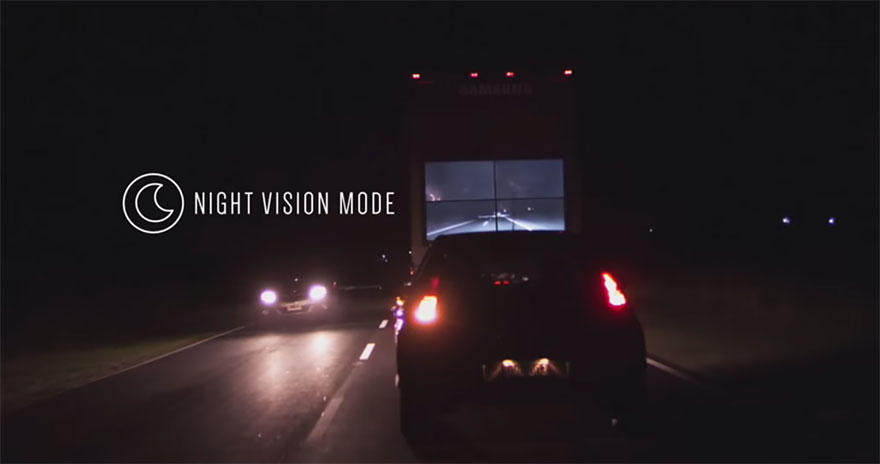 Samsung's 'Safety Truck' Shows The Road Ahead On Screen So Drivers Can Pass It