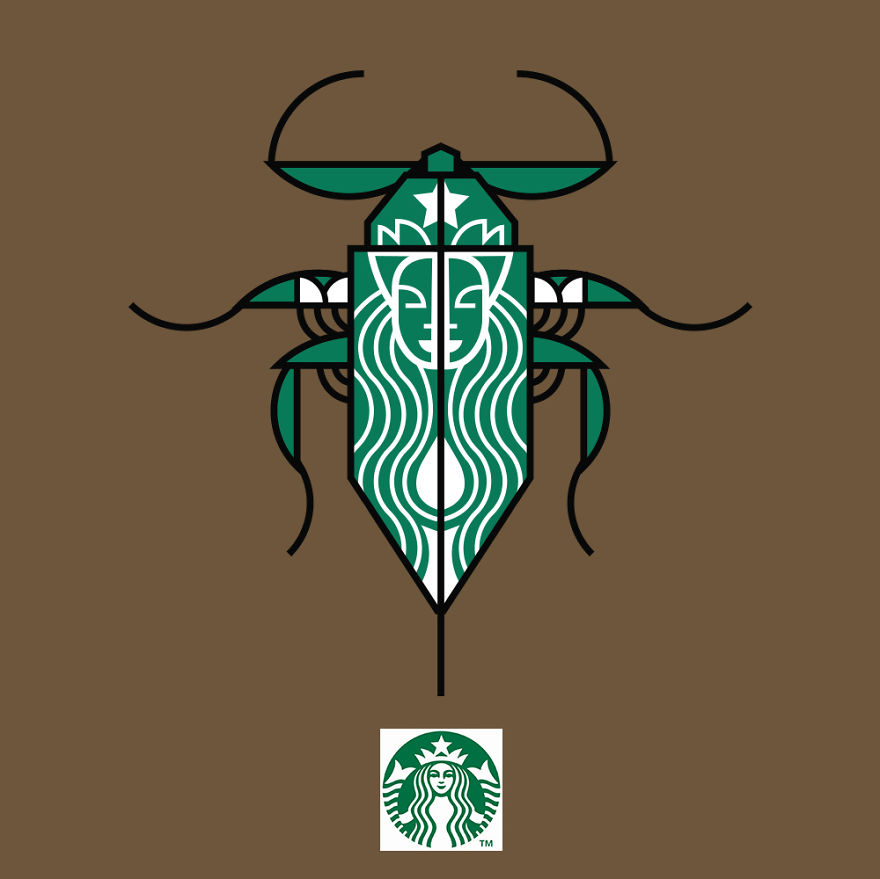 What Famous Brands Would Look Like If They Were Insects