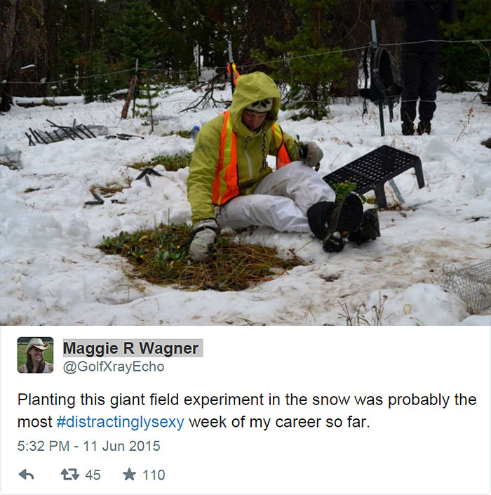Planting This Giant Field Experiment In The Snow Was Probably The Most #distractinglysexy Week Of My Career So Far.