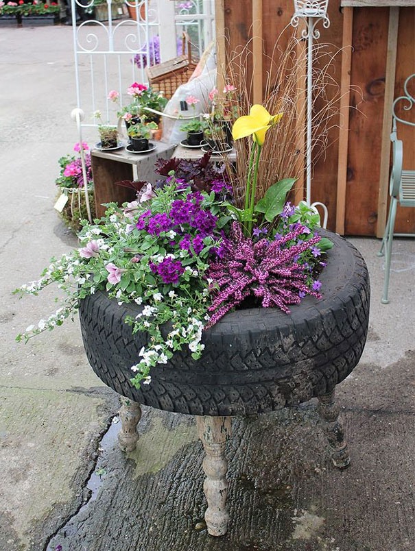 Tire Garden Planter