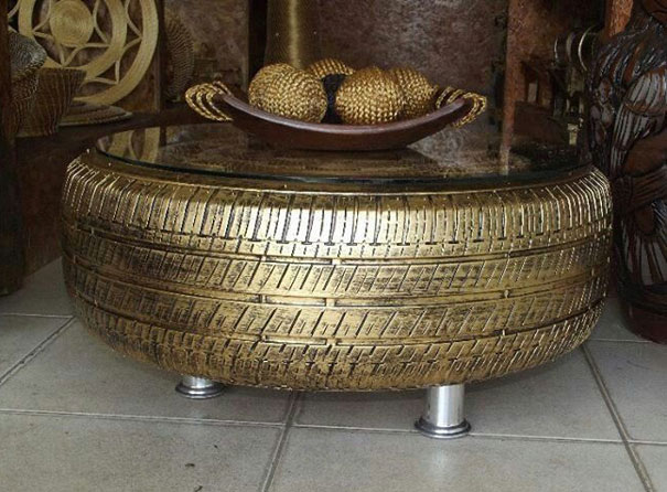 Golden Tire Coffee Table