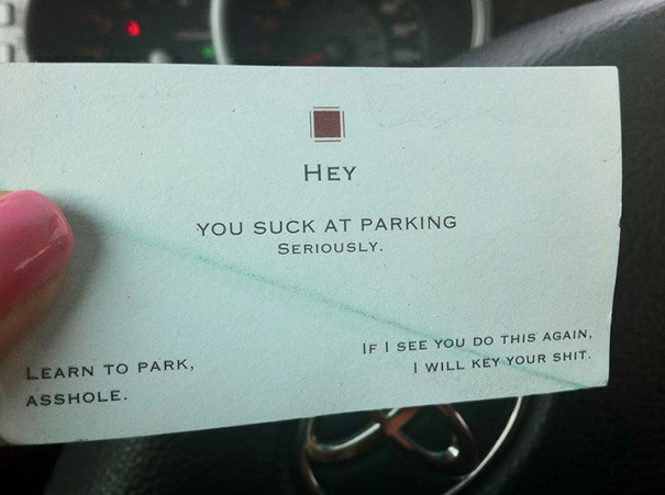 My Friend Found This On Her Windshield Earlier