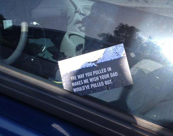 The Perfect Flyers For Bad Parking Douchebaggery