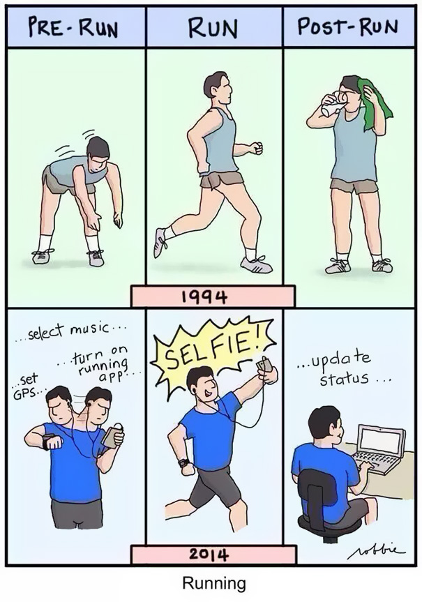 Running Then And Now
