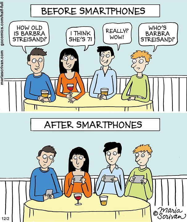 Before And After Smartphones