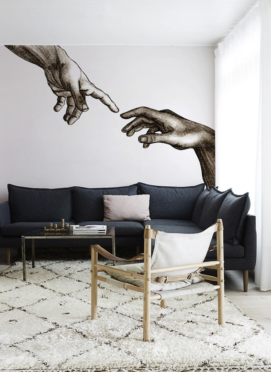 These 20 Mesmerizing Wall Murals Inspired By Masterpieces Will Teach You Some Art History