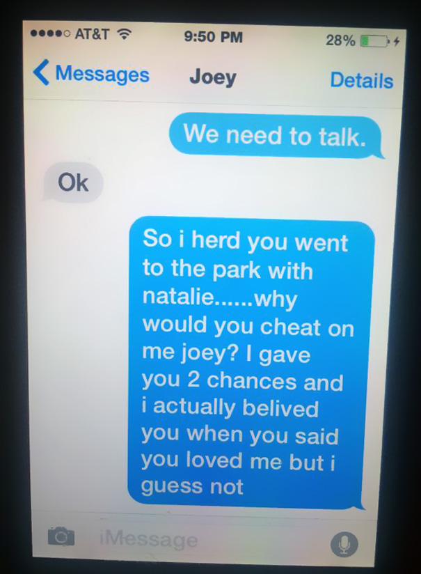 11-Year Old Girl's Epic Break-Up Text After She Finds Out He's Cheating