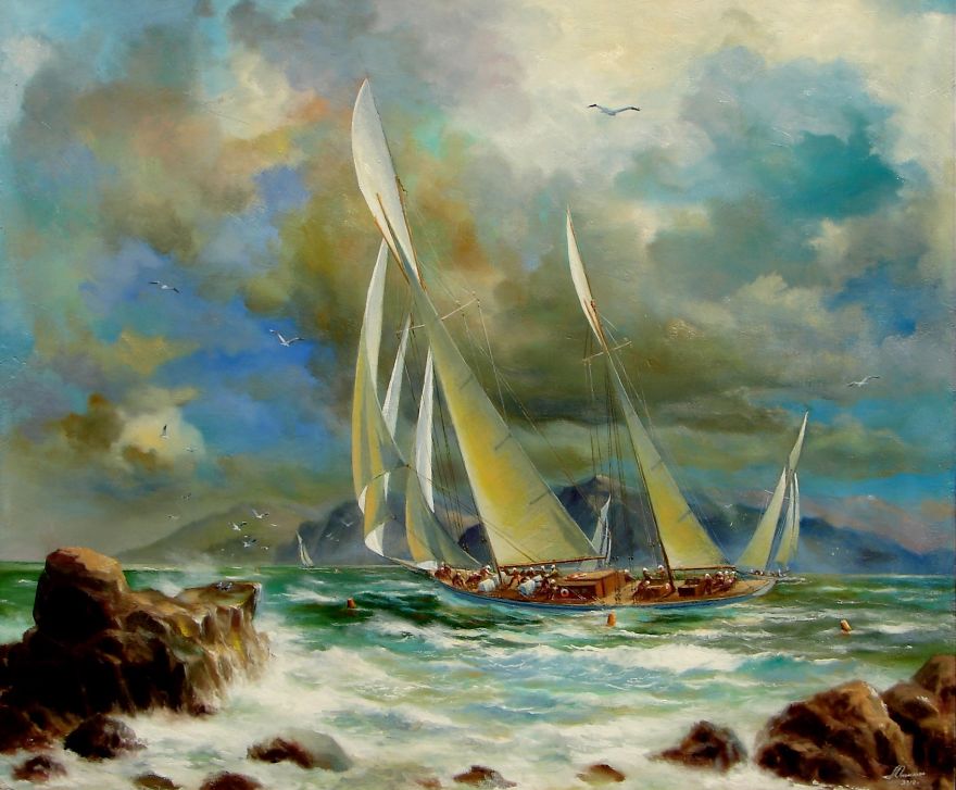 Amateur Painter Without Art Education.