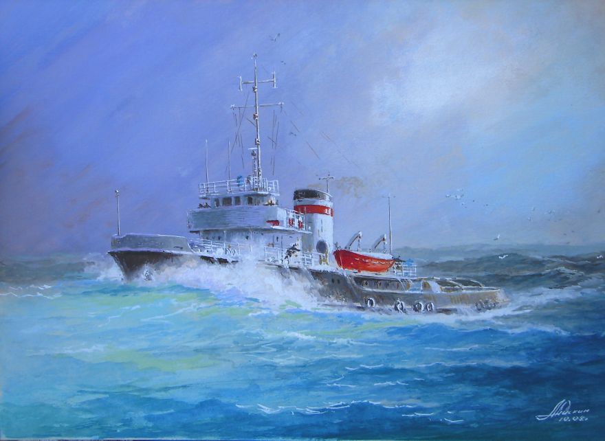 Amateur Painter Without Art Education.