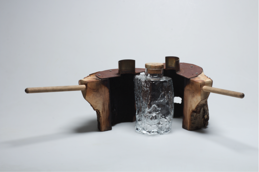 Glass Made Out Of Wood: A Bottle Created In A Tree Trunk
