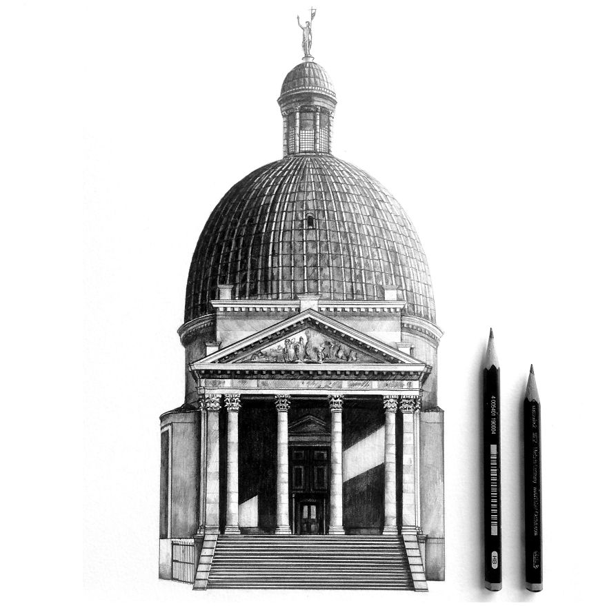 Design Is In The Details: My Photorealistic Drawings Of Famous European Buildings
