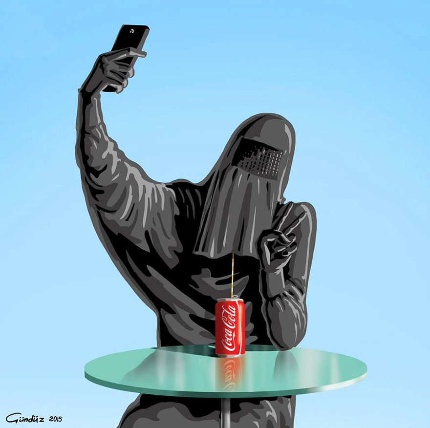 Holy Selfie: Satirical Illustrations Of Religious People By Gunduz Agayev