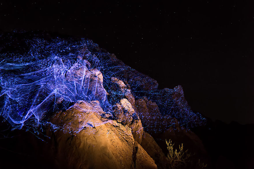 Magnitude: My Environmental Laser Drawings In Coachella Valley