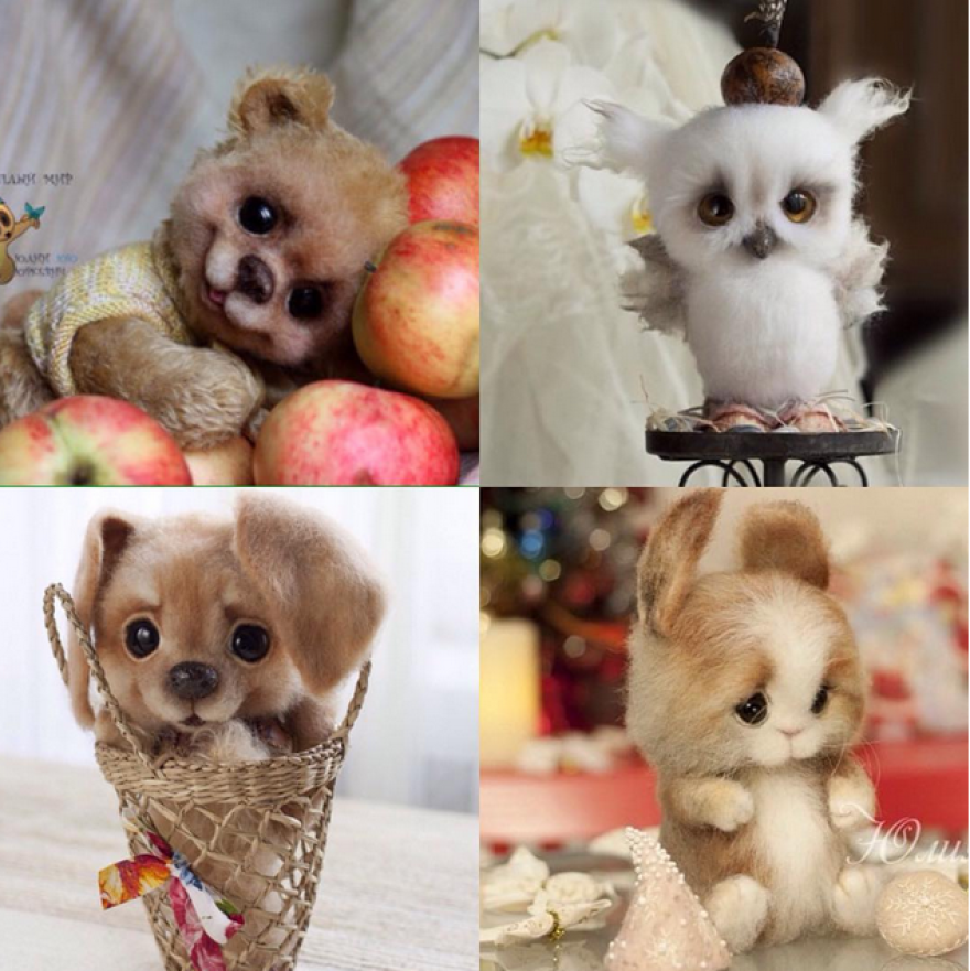 Russian Designer Makes Unbelievably Cute Animals From Wool And Mohair