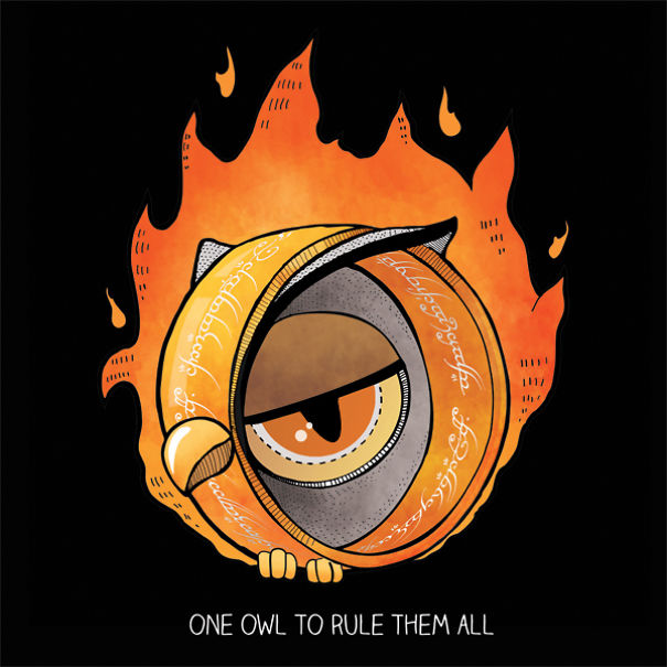 Sowulka: Little Rounded Owl Dressed As Superheroes And More