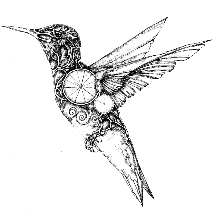 My Mechanical Birds Drawn With Ink Bored Panda