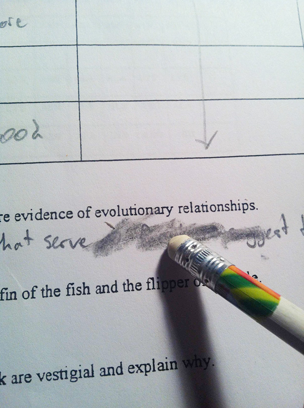When Erasers Do This
