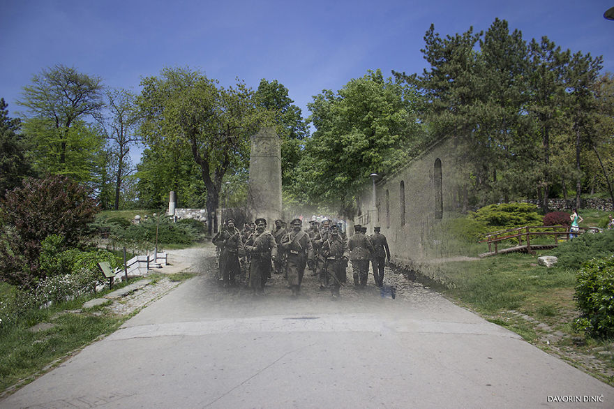 I Combined Old And New Photos Of Serbian Streets To Bring History To Life (Part 2)