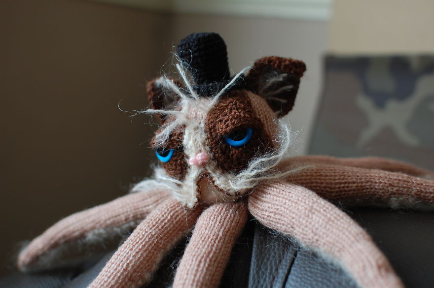 I Handmade A Grumpy Catipus That Hates Everything
