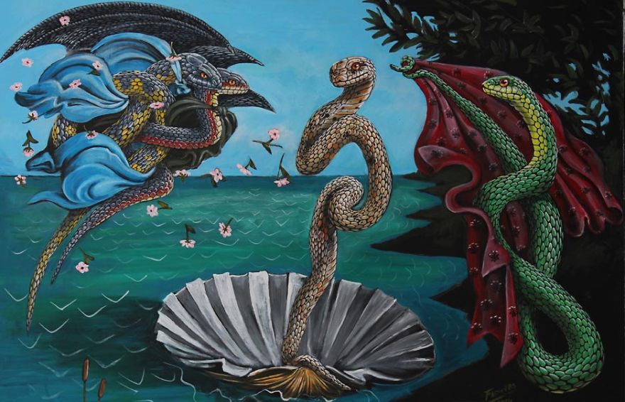 Snakes Invade Great Moments In Art History