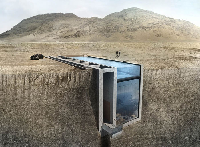 This House Hidden In A Cliff Has Amazingly Terrifying Views Of The Sea
