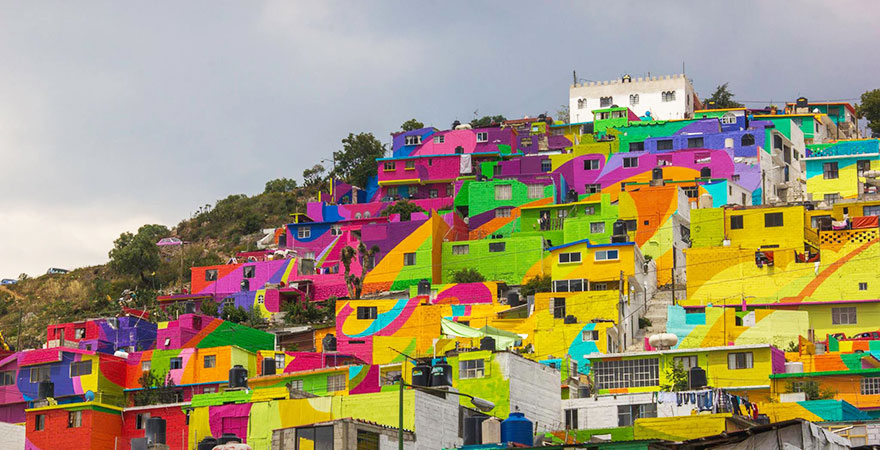Mexican Government Asked Street Artists To Paint 200 Houses To Unite Community