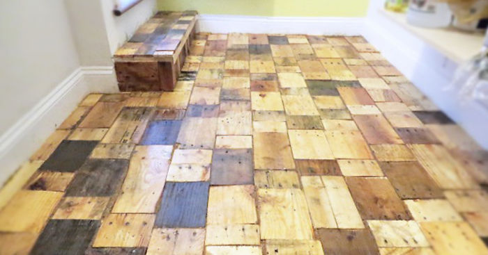 Our Diy Pallet Wood Floor Cost Only