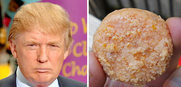 Donald Trump Is Basically Orange But White In Some Places Just Like A Wet Chicken Nugget