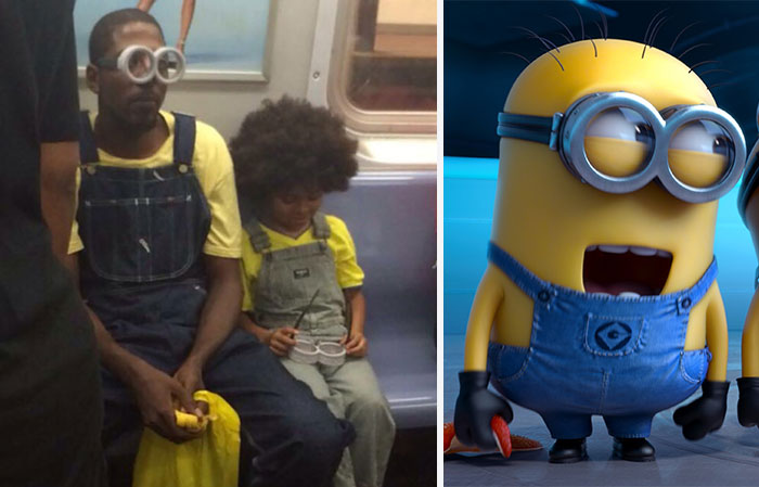 Dad Takes His Son To See ‘The Minions’ While Dressed In Full Costume Himself
