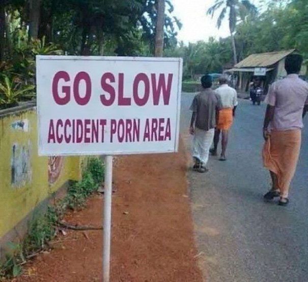 Go Very Slow - You Might Have An Accident Porn