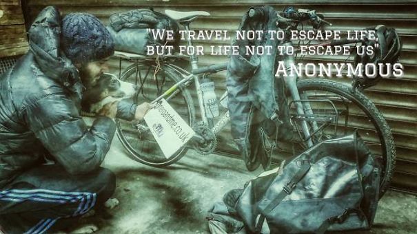 This Guy Gave It All Up To Cycle The World With His Dog This Guy Gave It All Up To Cycle The World With His Dog